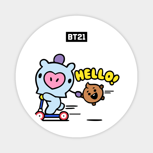 bt21 bts exclusive design 127 Magnet by Typography Dose